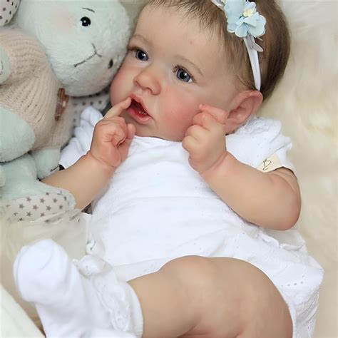 OCSDOLL MAIDE DOLL Reborn Baby Dolls 22" Cute Realistic Soft Silicone ...