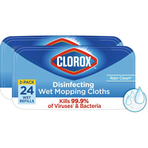 Amazon.com: Clorox Disinfecting Wet Mop Pad, Disposable Mop Heads ...