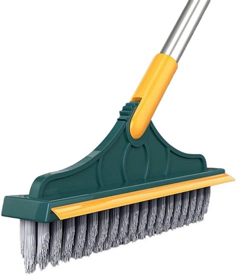 Amazon.com: Floor Scrubber Cleaning Scrub Brush with Long Handle Deck ...
