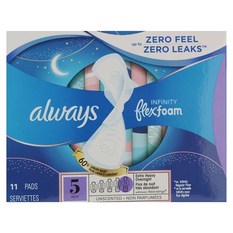 Comprar Toallas Always Infinity FlexFoam Con Alas - 11Uds | Walmart ...
