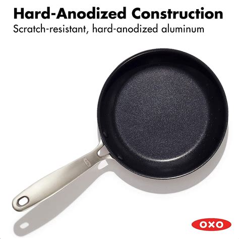 OXO Good Grips Pro 8-inch Frying Pan Skillet, 3-Layered Nonstick ...