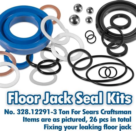 for Sears Craftsman 3 Ton Floor Jack Seal Kit Replacement (26PCS) No ...