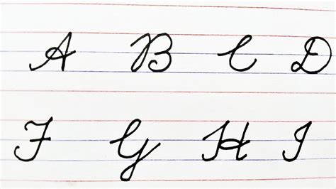 Cursive Writing A To Z Capital Letters