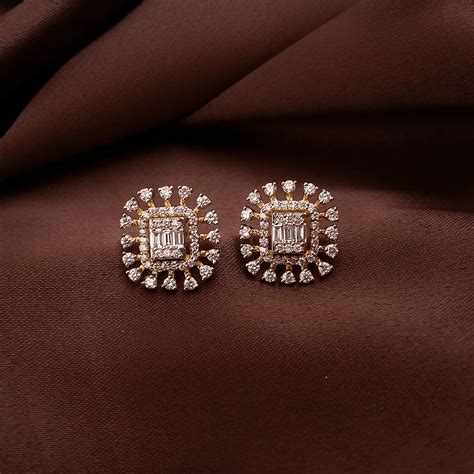 Buy Majestic Mirage Diamond Stud Earrings 18 KT yellow gold (4.56 gm ...