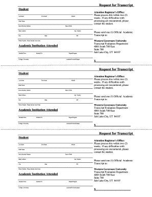 Image result for WGU Transcript Request