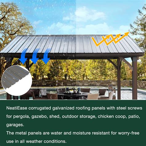 Corrugated Steel Pergola