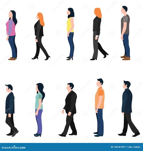 Person Walking Side View Clipart