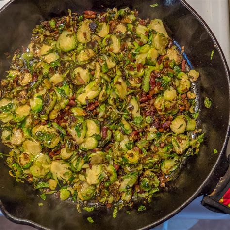 Shaved Brussels Sprouts with Bacon and Honey Recipe