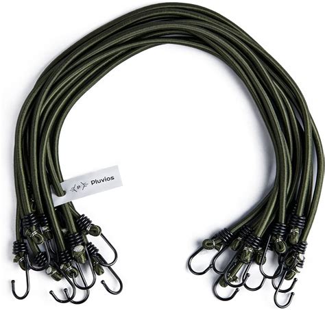Buy Pluvios - 40" 100CM Bungee Cords with Hooks Heavy Duty Outdoor - 10 ...