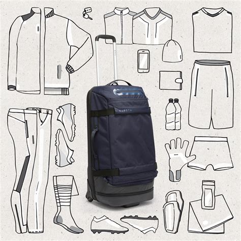 Buy Travel Trolley Bag Intensive 65L Midnight Blue Online | Decathlon
