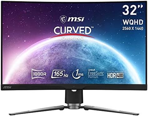 MSI MPG323CQR 31.5 Inches LCD Gaming Monitor - 1000R Curvature, QHD ...