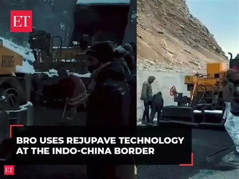 BRO build road under sub-zero temperature at the Indo-China border in ...