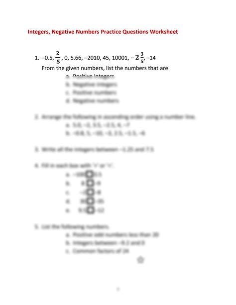Negative Number Questions 的图像结果