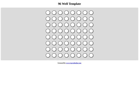 96 Well Plate - Template Spark...: Premium Template - Template Spark