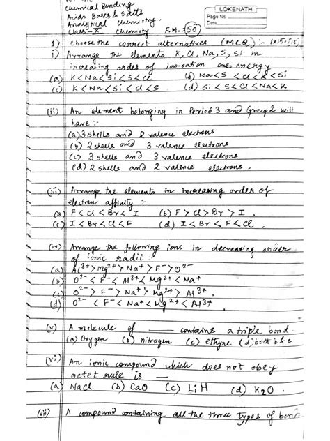 Image result for Class X Chemistry Notes PDF