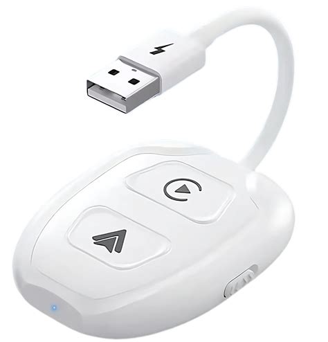 TechAdro 2-in-1 Wireless Apple CarPlay / Android Auto Adapter a 5.8 GHz ...