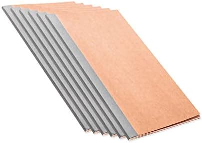 Archmesh, Slim Long Square Grid Notebook, B6 Size (11x18.5 cm), 80 GSM ...