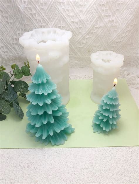 Vela com aroma de pinheiro, molde de silicone para mousse, decoração ...