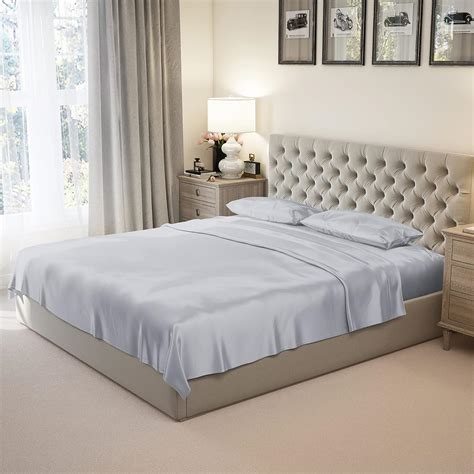 Mulberry Park 100% Pure King Silk Sheet Set 4 Pcs - 22 Momme 6A ...