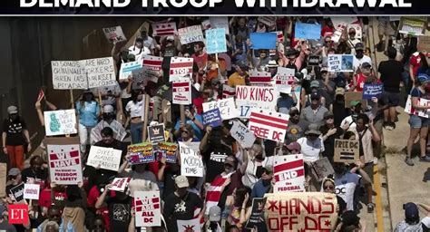 Massive protest in Washington demands troop exit as 'Free DC' resounds ...