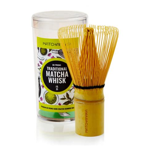 Premium Matcha Green Tea Whisk - Natural Bamboo - MATCHAMAKA 80 Prong ...