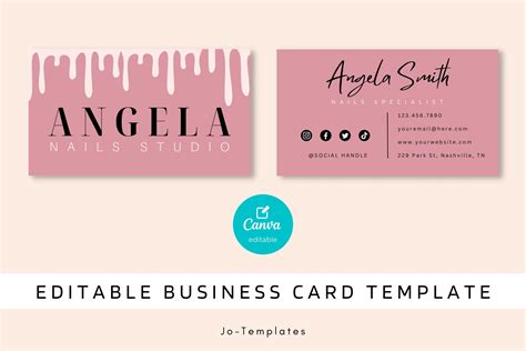 Nail Salon Business Cards 的图像结果