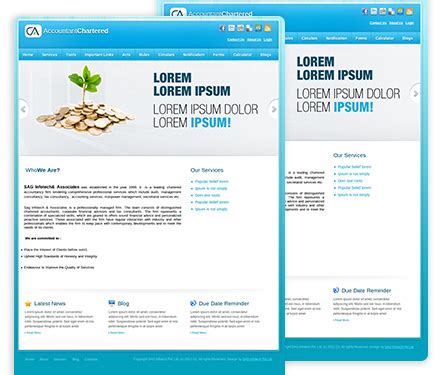 500 Premium Website Templates at Affordable Cost | CA portal