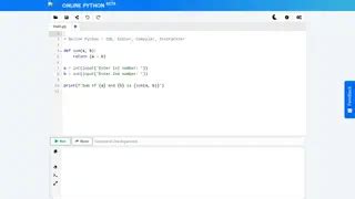 Python Online 的图像结果