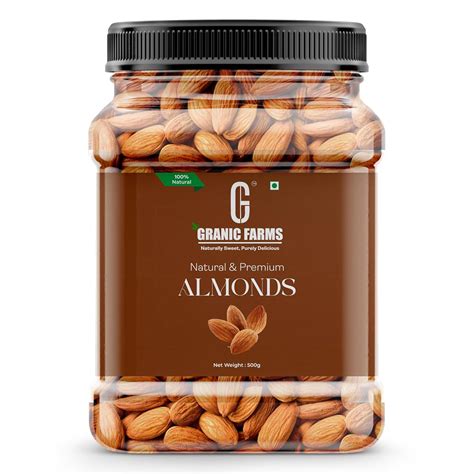 Granic Farms Premium California Almonds | Almonds Dry Fruits | Premium ...