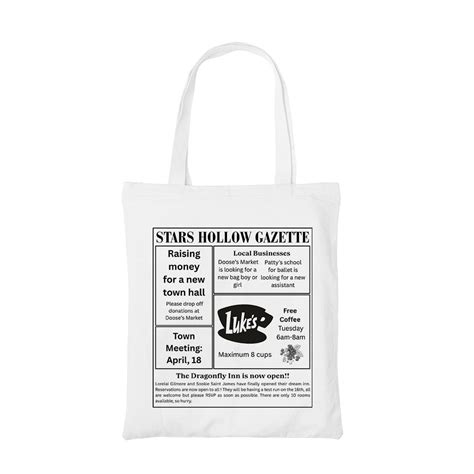 Buy Gilmore Girls Tote Bag - Gazette at Rs. 50 OFF 🤑 – The Banyan Tee