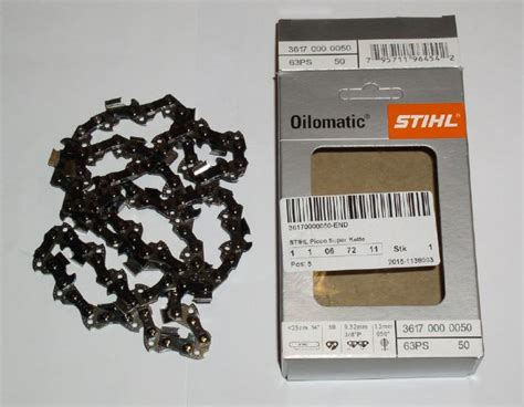 SWS Forst GmbH Sägekette 3/8 1,3 Mm 50 TG – 6 Stück, Langer Schneidezahn, Kompatibel Mit Stihl & Andere