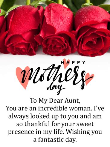 Happy Mothers Day Messages for Aunt - Show your Love