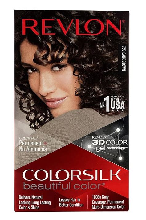 Revlon Colorsilk Beautiful Color, Permanent Hair Color with Keratin ...