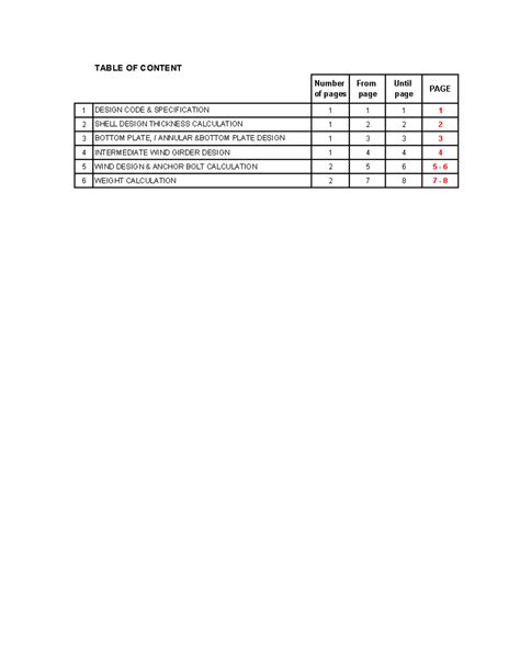 API 650 Design Calculations for Water Storage Tanks - Studocu