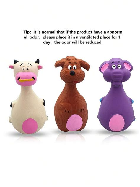 1pc/2pcs/3pcs/4pcs Pet Dog Toys Latex Squeaky Sound Toys Bite-Resistant ...