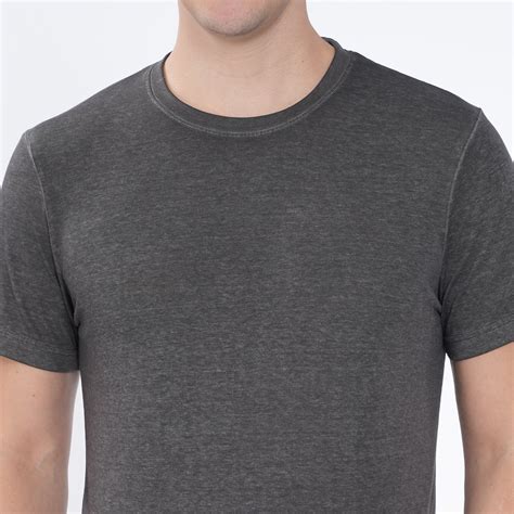 SLIM FIT BURN OUT CREW NECK TSHIRT
