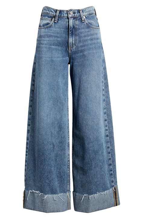 rag & bone Sofie Cuffed High Waist Wide Leg Jeans | Nordstrom | Trendy ...