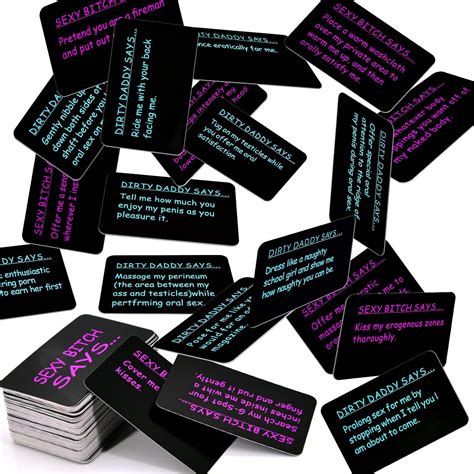 Amazon.com: MEBAULT Bedroom Command Sex Card Game Intimacy Deck Naughty Party Game Sex Toy ...