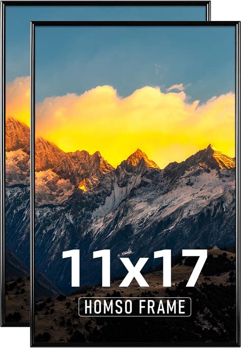 Amazon.com - Homso 11x17 Frame Set of 2 Black - 11x17 Picture Frame ...