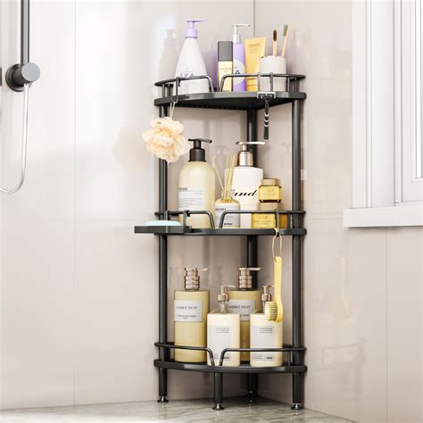 SWTYMIKI Shower Caddy Corner - 3 Tier Rustproof Bathroom Corner Shelf ...