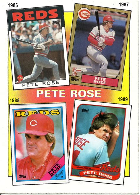 Cards That Never Were: 1986 Topps Pete Rose Special 1986-1989