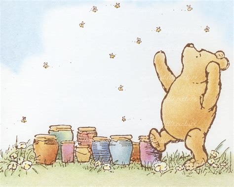 Classic Winnie the Pooh Print Fine Art Print Featuring Pooh | Etsy