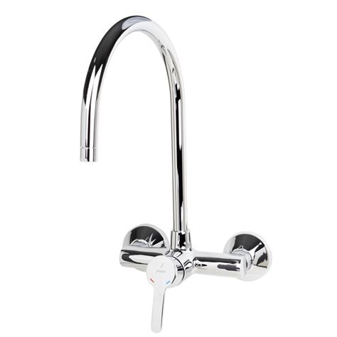 JAQUAR Fusion Series Wall Mounted HOT and Cold Basin Mixer (Chrome ...