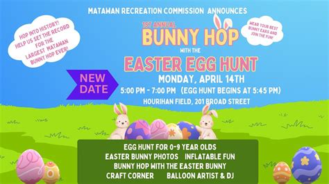 Matawan Recreation Commissions 1st Annual Bunny Hop & Easter Egg Hunt ...