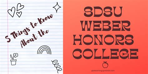 5 Things to Know About SDSU’s Weber Honors College - Dreaming Upwards