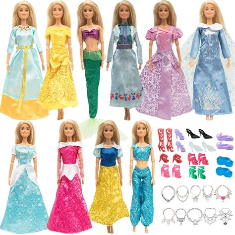 ONEST 30 Pieces Princess Doll Clothes and Accessories for 11.5 Inch ...