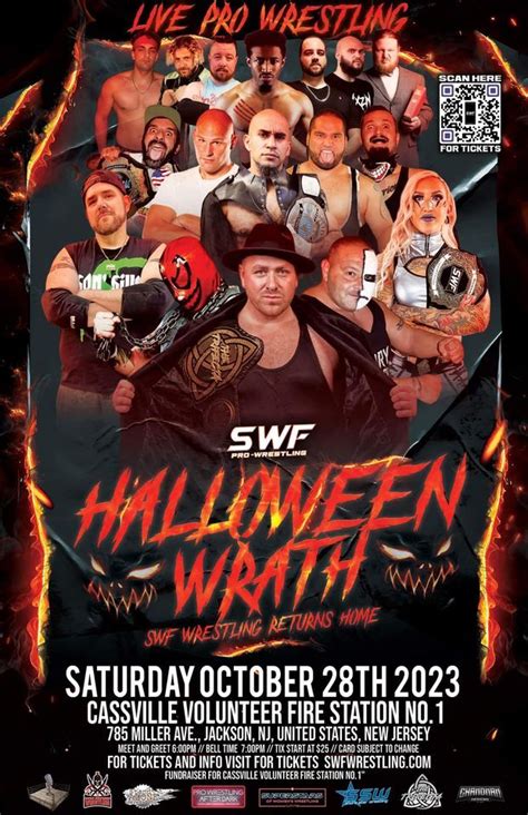 SWF Live Pro Wrestling HALLOWEEN WRATH Jackson NJ, Cassville Volunteer ...