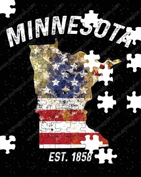 50 States Puzzle – Minnesota F-615 – DOMAGRON
