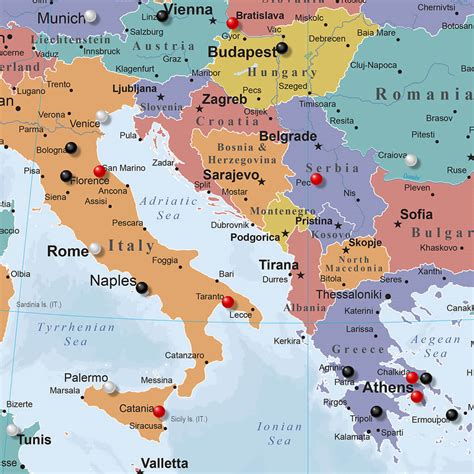Adriatic Sea Europe Map