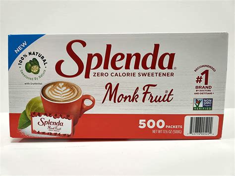 Splenda Naturals Monk Fruit Sweetener Packets (500 ct.) - Walmart.com